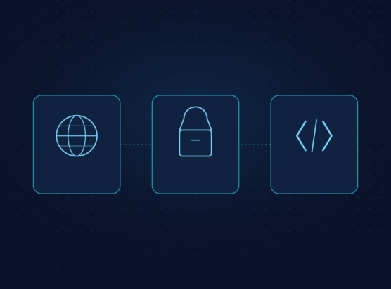 Abstract graphic representing choosing between WordPress, Shopify, and a custom build